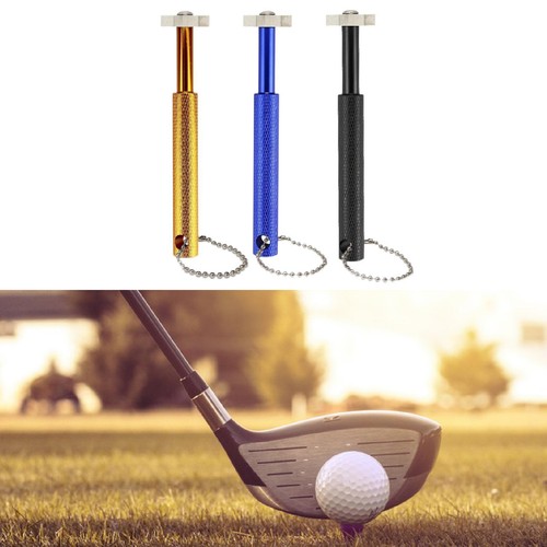 Golf groove sharpener - sharpener, with
